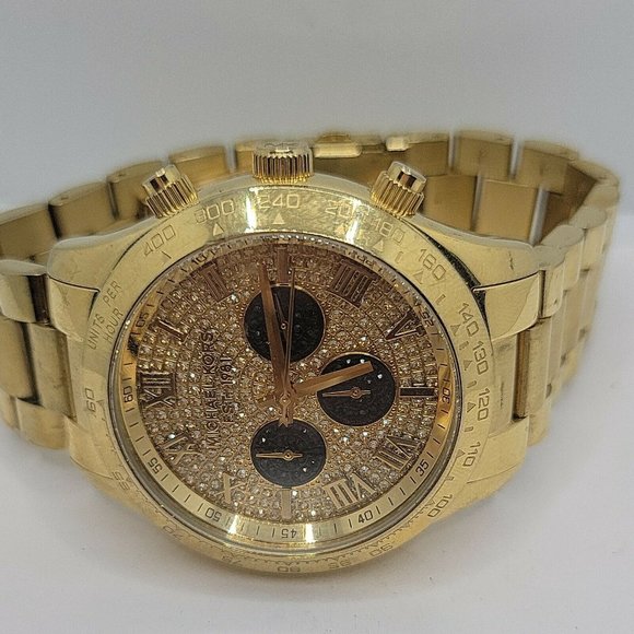 Michael Kors Layton Glitz MK5830 Womens Stainless - Picture 7 of 11